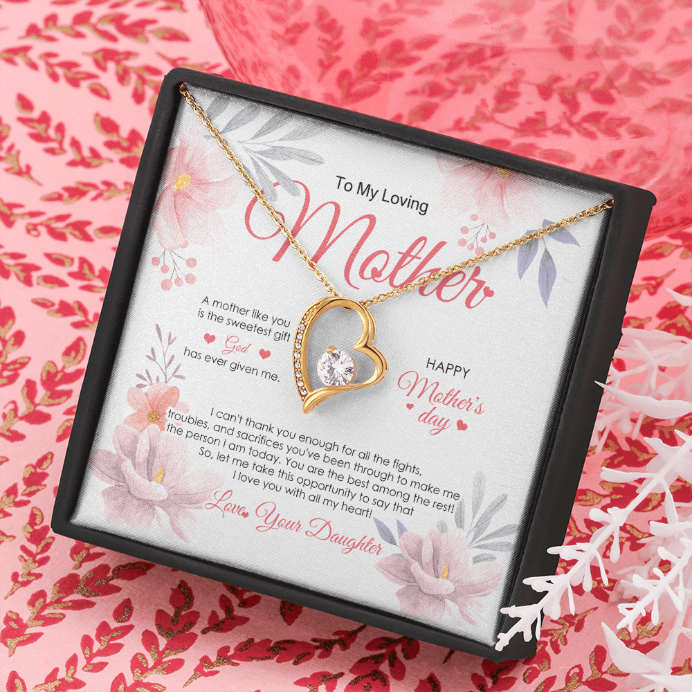 Mother Necklace For All The Time You Are The Sweetest Gift Forever Love Necklace Mother's Day Gifts